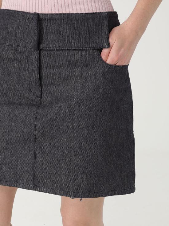 25FW 쿠레쥬 숏 스커트 225DJU271DE0035 9011 Grey - COURREGES