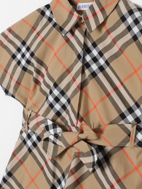 25FW [키즈] 버버리 원피스 8090538 B9368 Beige - BURBERRY