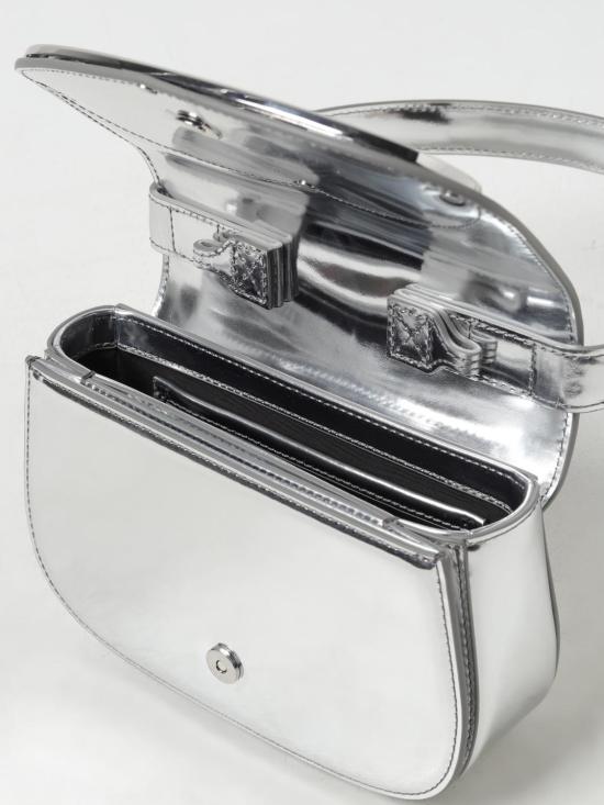 26SS 디젤 1DR 숄더백 인 미러드 레더 X08396PS202 H0535 Silver - DIESEL
