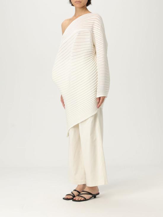 25FW 이세이 미야케 민소매 티셔츠 IM56KN824 06 White - ISSEY MIYAKE