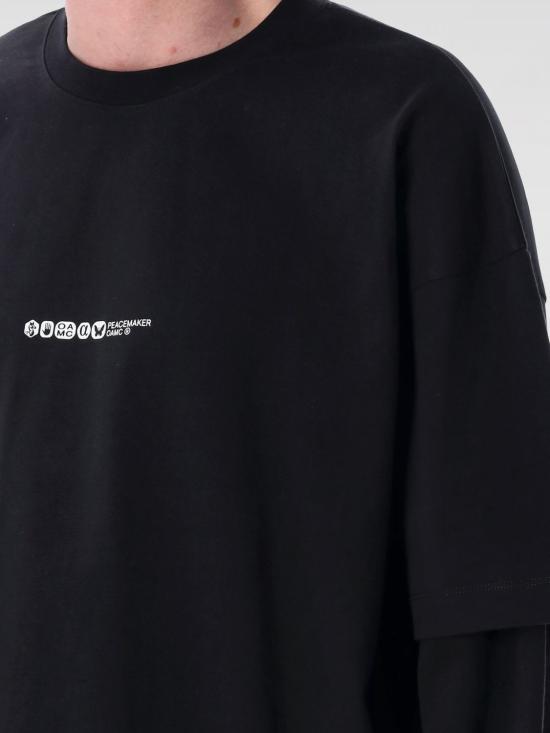 25SS 오에이엠씨 긴팔 티셔츠 PCM1OT05NJE003099 BLK Black - OAMC