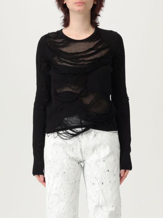 25SS MM6 메종마르지엘라 스웨터 S62HL0032M13121 900 Black