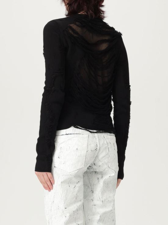 25SS MM6 메종마르지엘라 스웨터 S62HL0032M13121 900 Black - MM6 MAISON MARGIELA