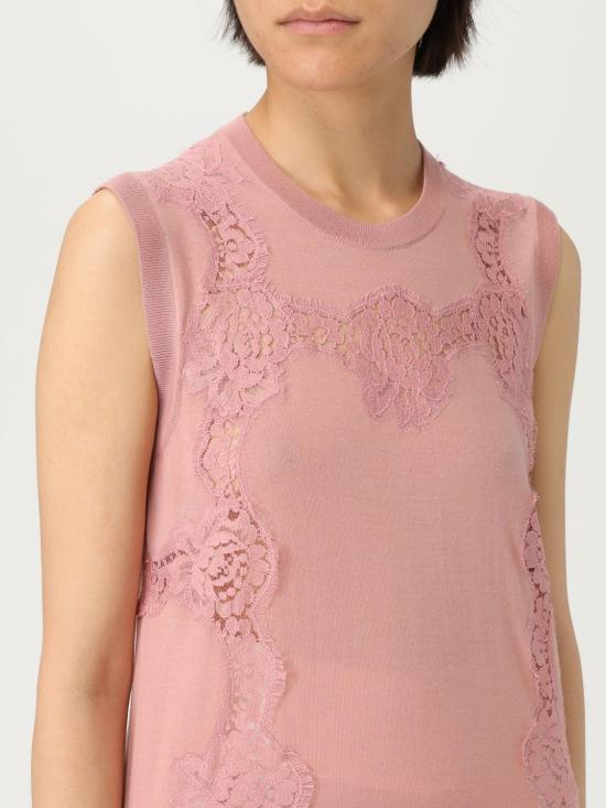 25SS 돌체앤가바나 민소매 티셔츠 FXT02TJDVB0 F0473 Pink - DOLCE & GABBANA