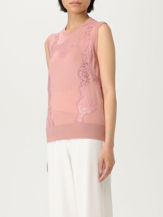 25SS 돌체앤가바나 민소매 티셔츠 FXT02TJDVB0 F0473 Pink - DOLCE & GABBANA