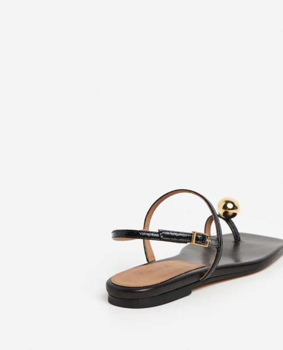  Flattered 뮬/슬리퍼 플래터드 이드리스 가죽 스네이크 힐 - FLATTERED