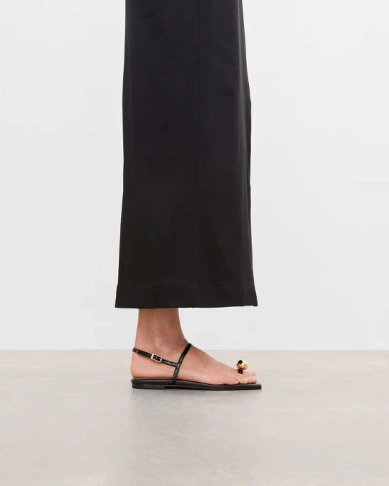  Flattered 뮬/슬리퍼 플래터드 이드리스 가죽 스네이크 힐 - FLATTERED