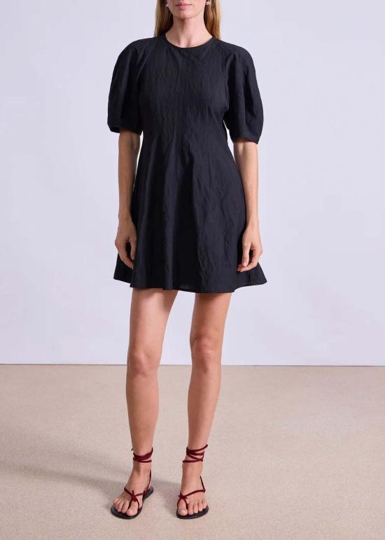  어피스 어파트 숏 원피스 Apiece Apart 베티나 미니 드레스 블랙