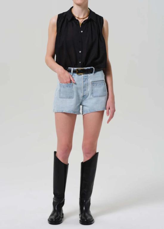  시티즌 오브 휴머니티 데님 숏팬츠 시티즌스 오브 휴머니티 말로우 웰트 포켓 숏팬츠 - CITIZEN OF HUMANITY