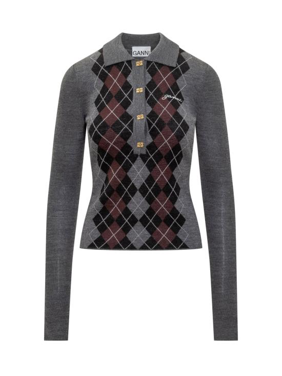 25FW 가니 긴팔 티셔츠 K2314 523 FROST GRAY