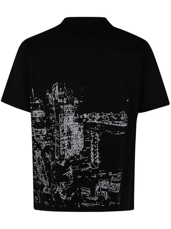 25SS 씨피 컴퍼니 반팔 티셔츠 18CLTS044A006370W999 BLACK DOM - C.P. COMPANY