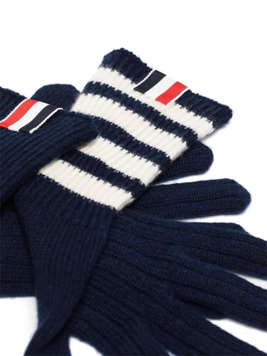 25FW 톰브라운 장갑 MKG003A00011 415 NAVY - THOM BROWNE