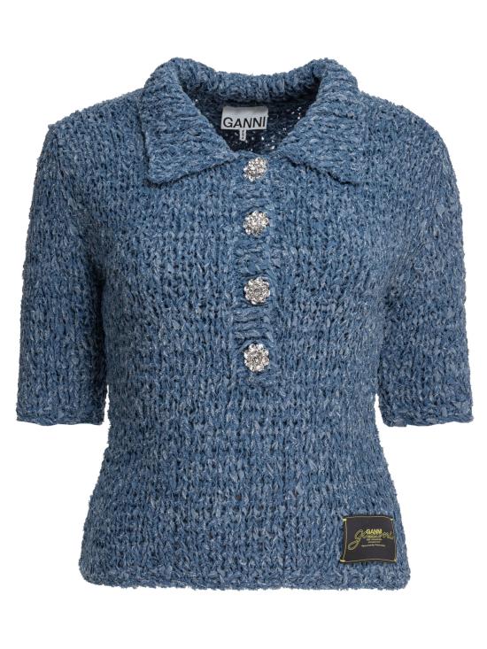 25SS 가니 폴로 티셔츠 K2449556 Blue