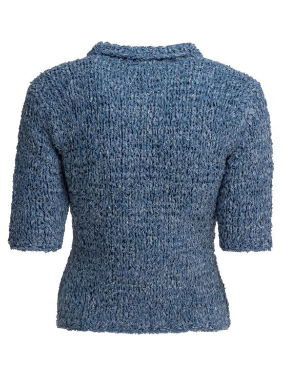 25SS 가니 폴로 티셔츠 K2449556 Blue - GANNI