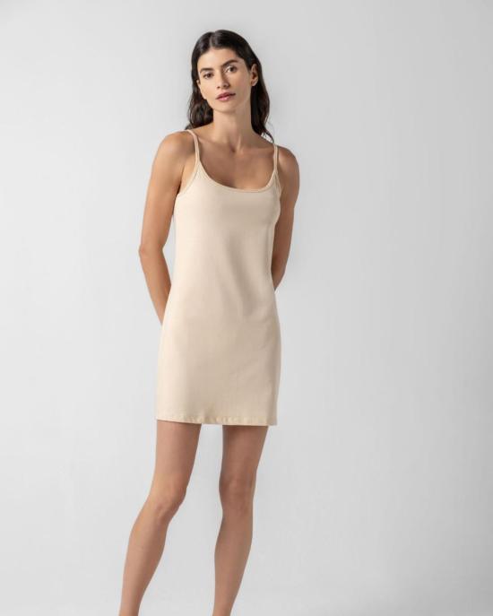  릴라 피 라운지 웨어 릴라 P. 니트 슬립 드레스 누드