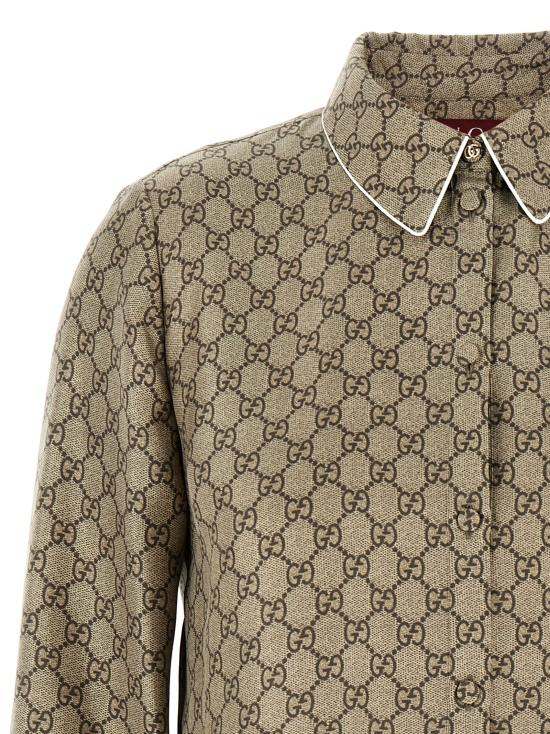 25SS 구찌 셔츠 813313ZANRP2237 Beige - GUCCI