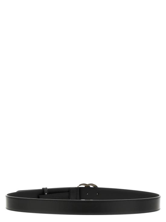 25FW 구찌 GG 마몽 씬 벨트 4145160YA0V1000 Black - GUCCI