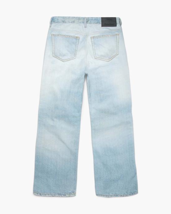  원 헌드레드 데님 팬츠 제노아 프린트 블루 진 블루 - WON HUNDRED