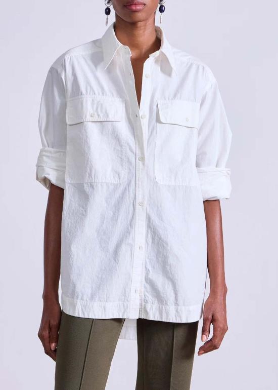  어피스 어파트 블라우스 어피스 아파트 플라워 셔츠 크림 - APIECE APART