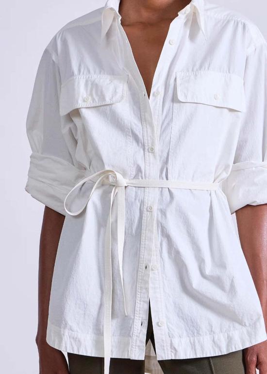  어피스 어파트 블라우스 어피스 아파트 플라워 셔츠 크림 - APIECE APART