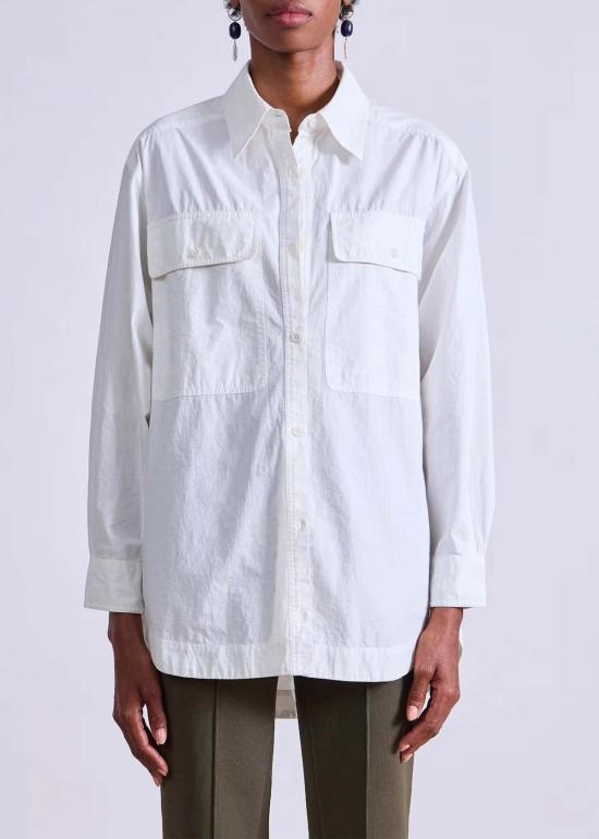  어피스 어파트 블라우스 어피스 아파트 플라워 셔츠 크림 - APIECE APART