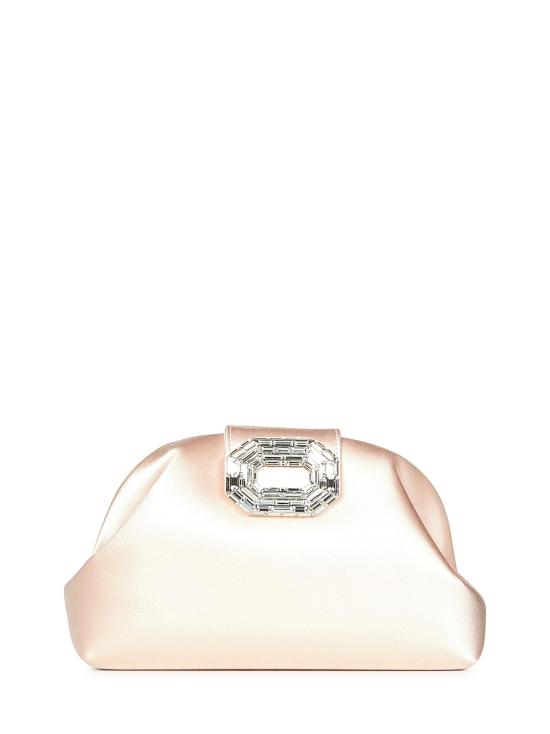 25FW 아미나 무아디 클러치/파우치 CAMELIASATIN CHAMPAGNE PINK