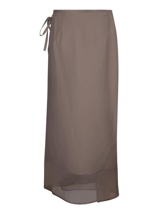 25SS 브루넬로 쿠치넬리 스커트 ML140G3826 C8705 BROWN - BRUNELLO CUCINELLI