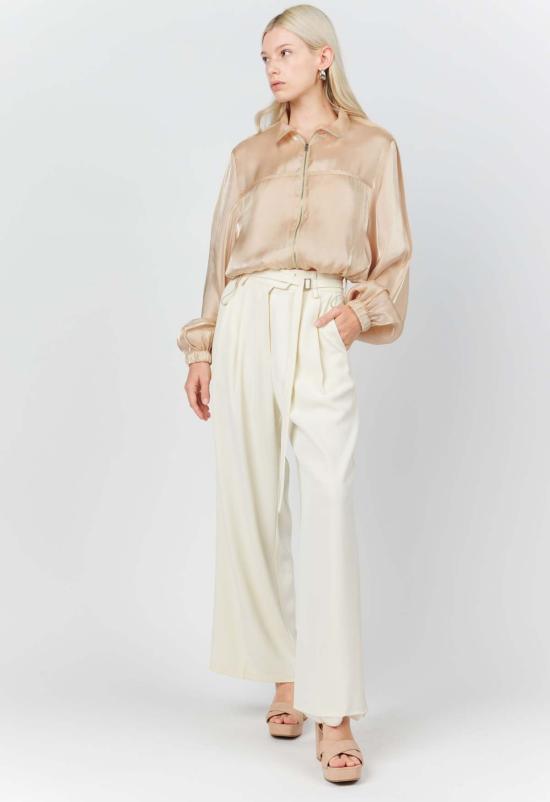  더 엔케이씨 스토어 봄버 자켓 Nkc 쉬머 봄버 재킷 샌드 - The NKC Store