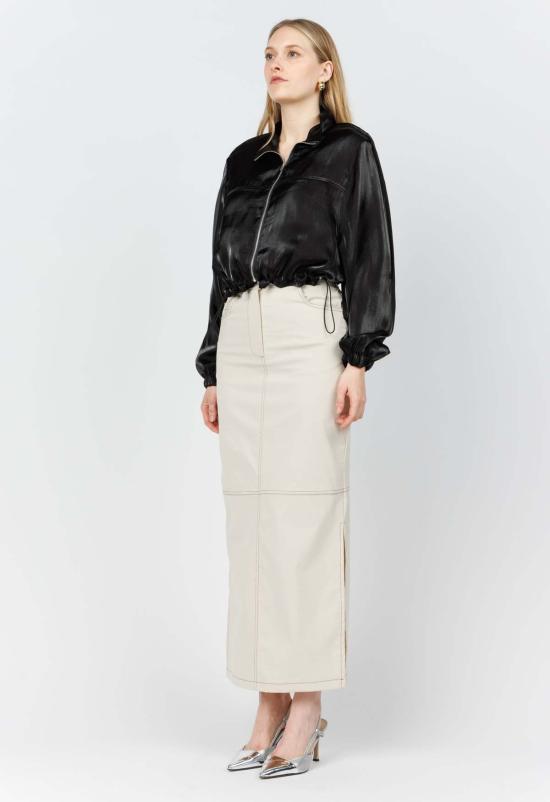  더 엔케이씨 스토어 봄버 자켓 Nkc 쉬머 봄버 재킷 블랙 - The NKC Store