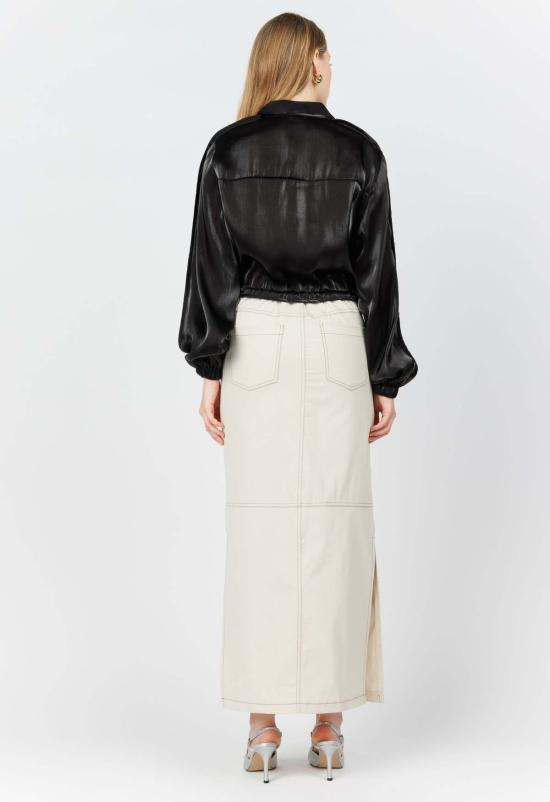  더 엔케이씨 스토어 봄버 자켓 Nkc 쉬머 봄버 재킷 블랙 - The NKC Store