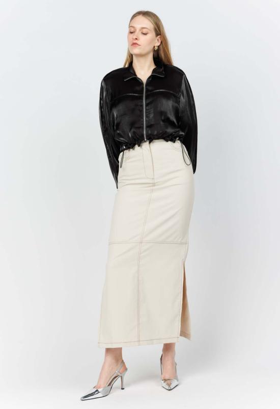  더 엔케이씨 스토어 봄버 자켓 Nkc 쉬머 봄버 재킷 블랙 - The NKC Store