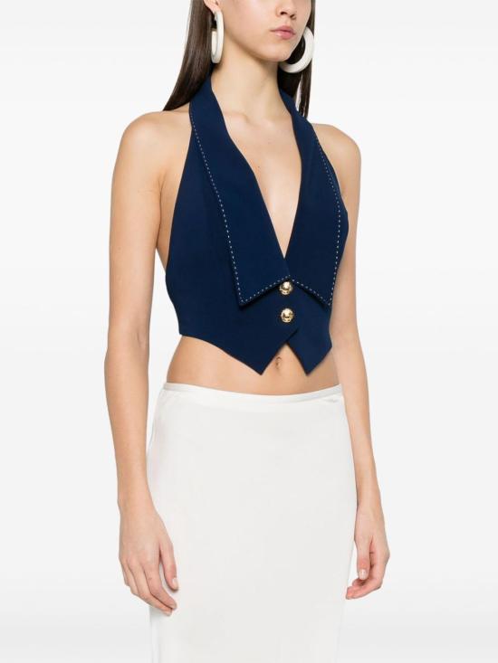  엘리자베타프랜치 베스트 GL00151E2DC8 Blue - ELISABETTA FRANCHI