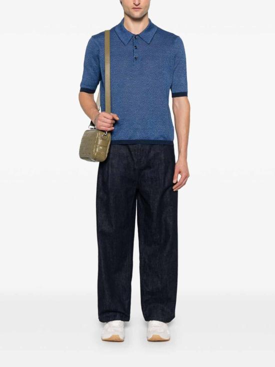 25SS 보테가베네타 반팔 티셔츠 809716V4VW04443 Blue - BOTTEGA VENETA