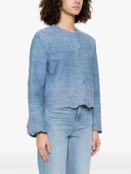  에르마노 설비노 자켓 D460B307FRQ94037 Blue - ERMANNO SCERVINO