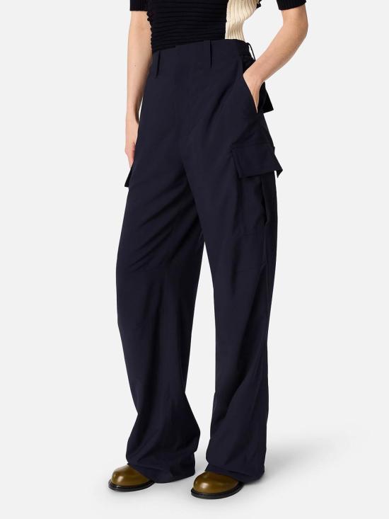 25SS 보테가베네타 스트레이트 팬츠 814214V4XP04246 Blue - BOTTEGA VENETA