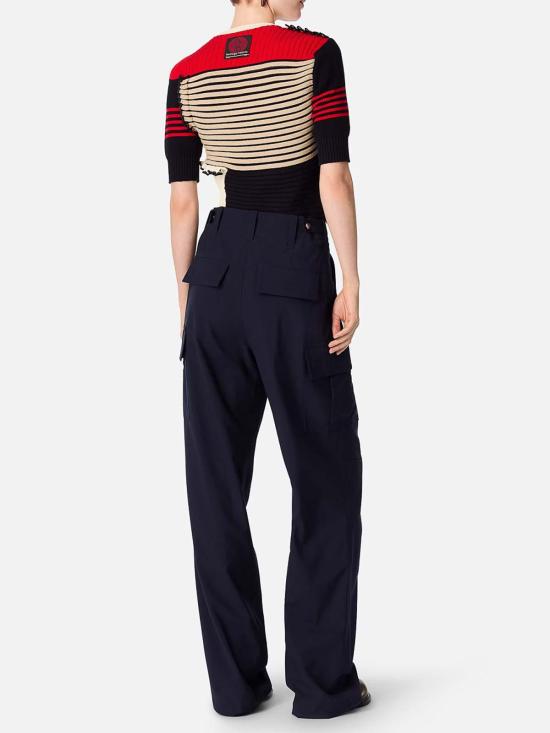 25SS 보테가베네타 스트레이트 팬츠 814214V4XP04246 Blue - BOTTEGA VENETA