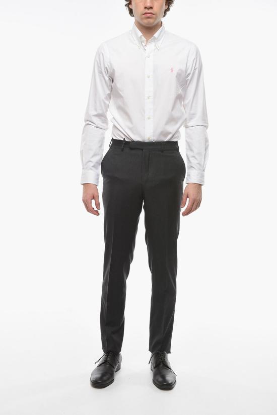  꼬르넬리아니 스트레이트 팬츠 805Z2Z 7838233 013 Gray - CORNELIANI