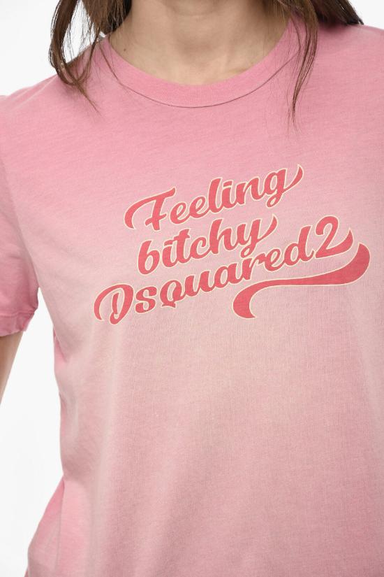  디스퀘어드2 반팔 티셔츠 S75GD0395 S24318 243 Pink - DSQUARED2