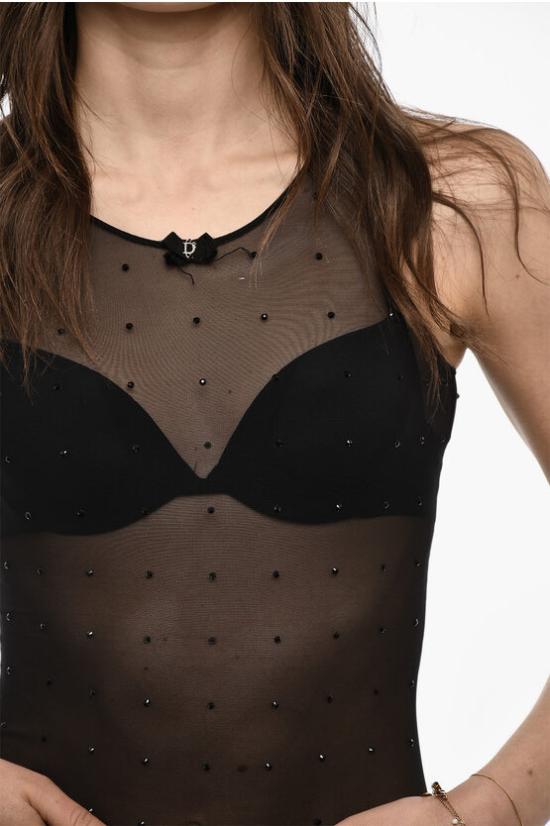  디스퀘어드2 바디수트 티셔츠 D8F075570 ISA01 018 Black - DSQUARED2