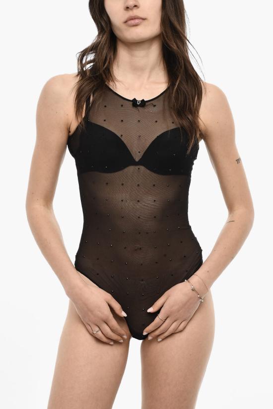  디스퀘어드2 바디수트 티셔츠 D8F075570 ISA01 018 Black