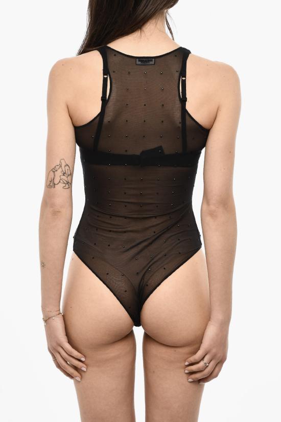  디스퀘어드2 바디수트 티셔츠 D8F075570 ISA01 018 Black - DSQUARED2