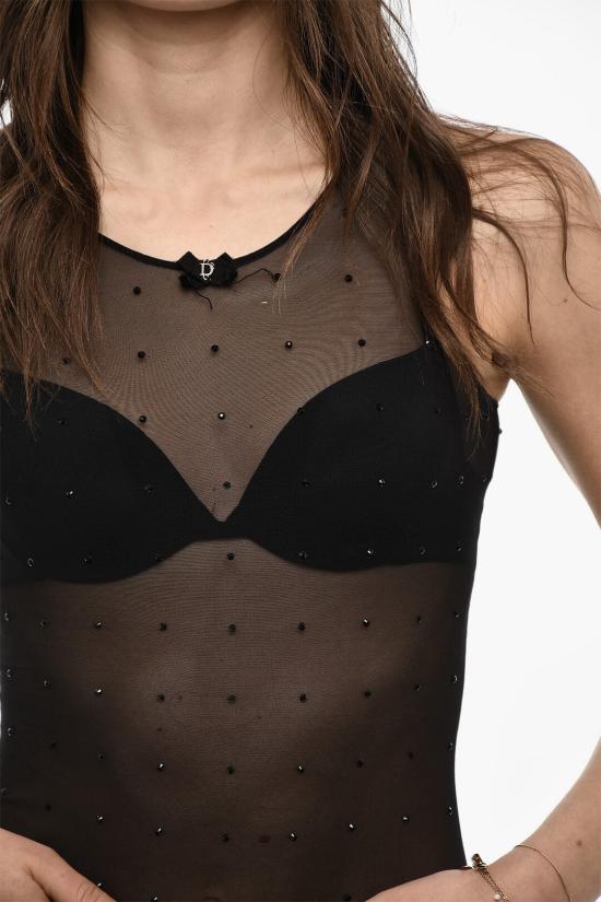  디스퀘어드2 바디수트 티셔츠 D8F075570 ISA01 018 Black - DSQUARED2