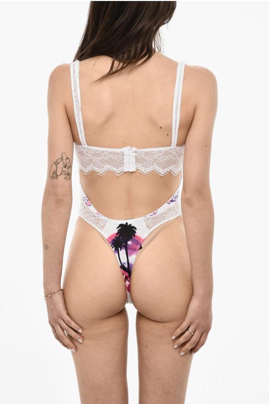  디스퀘어드2 원피스 수영복 D8F0M5630 ISA01 110 White - DSQUARED2