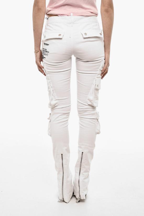  디스퀘어드2 스트레이트 팬츠 S75KB0365 S39021 100 White - DSQUARED2