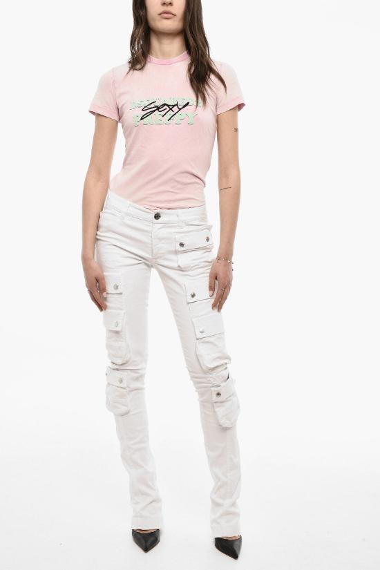  디스퀘어드2 스트레이트 팬츠 S75KB0365 S39021 100 White - DSQUARED2