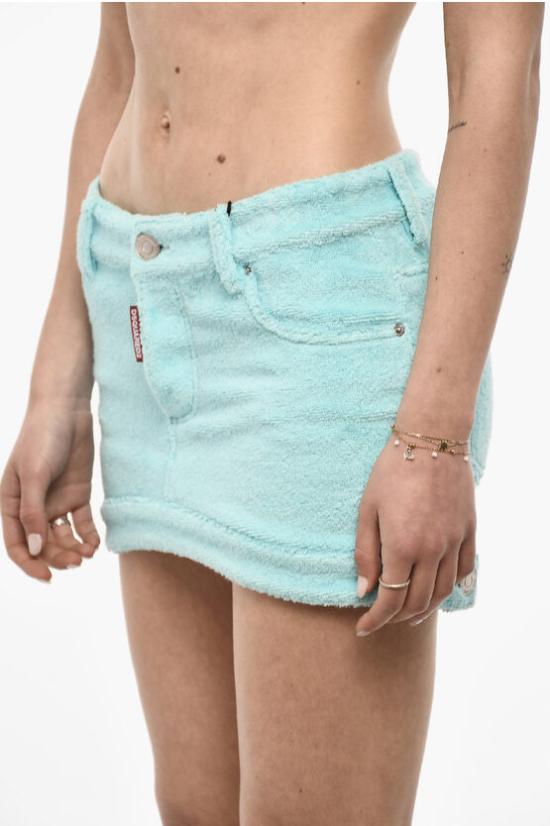  디스퀘어드2 숏 스커트 S72MA0938 S76637 512 Light blue - DSQUARED2