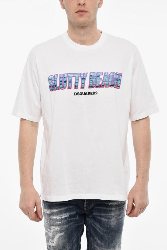  디스퀘어드2 반팔 티셔츠 S71GD1398 S23009 100 White