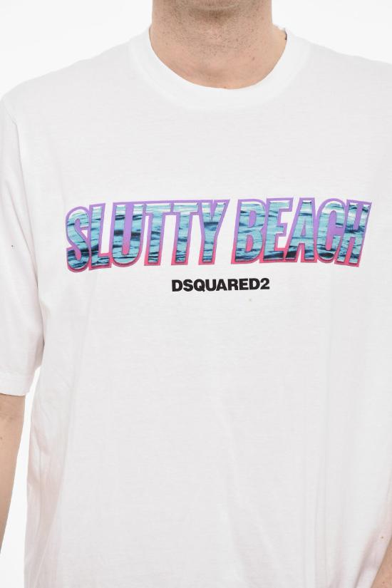  디스퀘어드2 반팔 티셔츠 S71GD1398 S23009 100 White - DSQUARED2