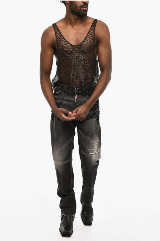  디스퀘어드2 민소매 티셔츠 S1771NC0193 STJ209 900 Black - DSQUARED2