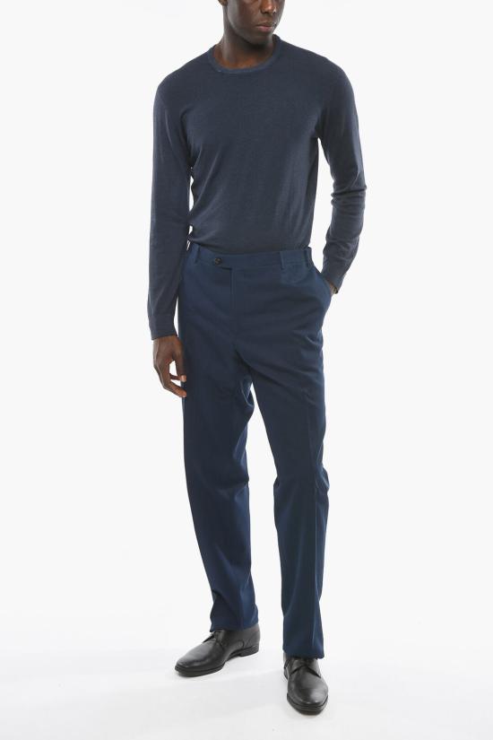  꼬르넬리아니 스트레이트 팬츠 835264 7284477 002 Blue - CORNELIANI